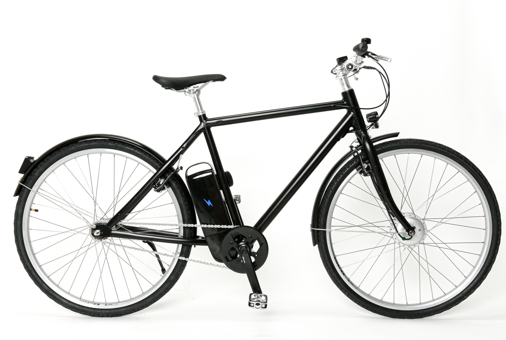 Vélo électrique Upstart noir de profil