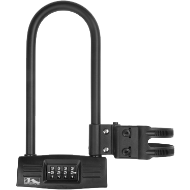 M-Wave Lock 'N 'Roll Câble antivol rétractable à code et alarme 73 cm