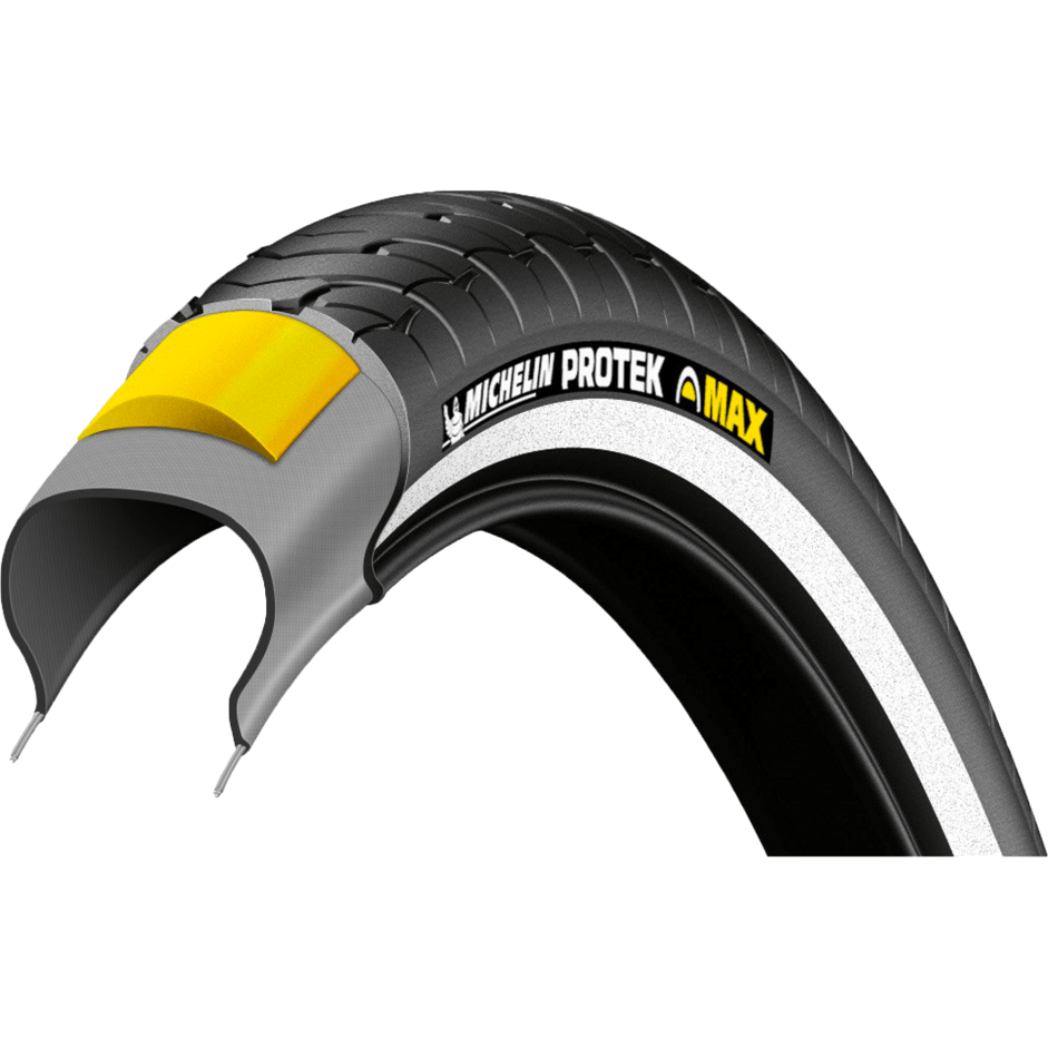 Pneu Protek Max MICHELIN 28", Anti-Crevaison, Forte Adhérence - Momentum Electric