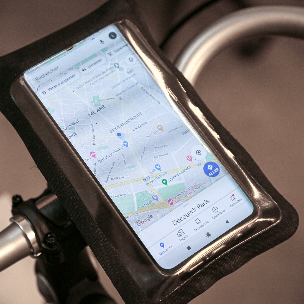 Support Smartphone KLICKFIX, 2 Tailles, Étanche - Momentum Electric