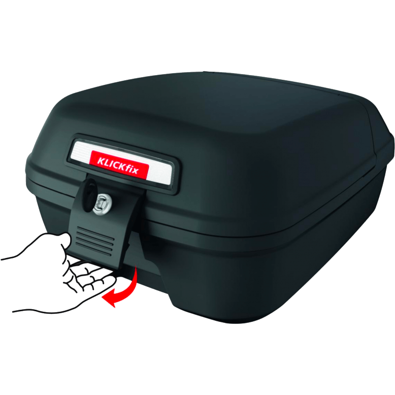 Top Case CityBox avec UniKlip KLICKFIX, 22L, Noir - Momentum Electric