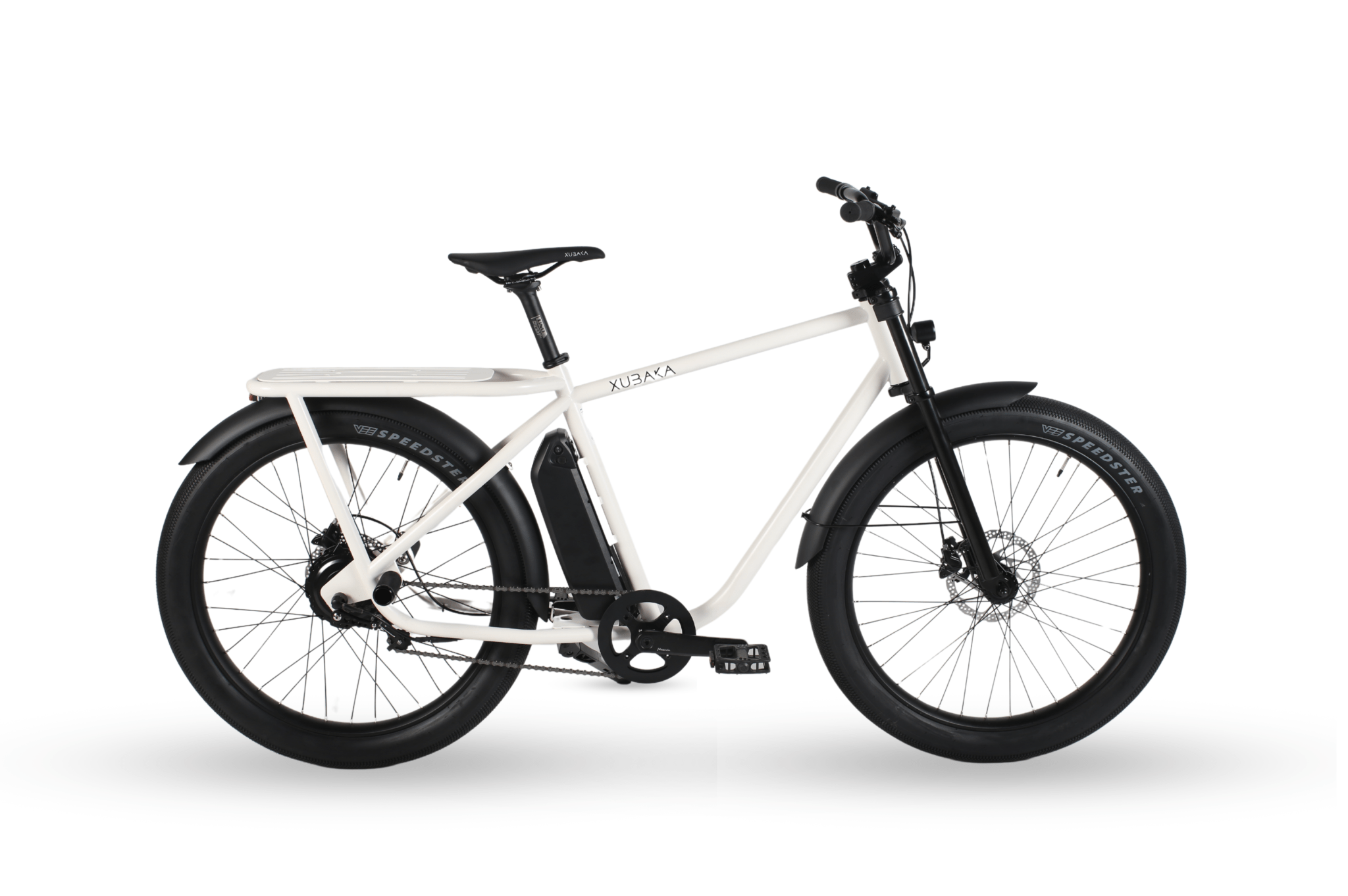 Vélo électrique Xubaka Original blanc, vu de profil